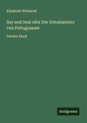 Cover-Bild zum Titel 'Say and Seal oder Der Schulmeister von Pattaguasset' von 'Elisabeth Wetherell'