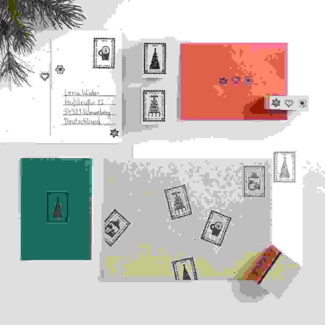 Stempelset Weihnachtspost FSC 100% - 