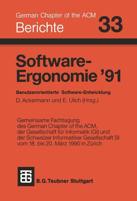 Software-Ergonomie '91 - 