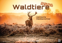 Cover-Bild zum Titel 'Waldtiere - Heimische Waldbewohner - Der Tierkalender - 2026 - Kalender DIN A3' von ''