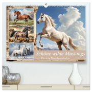 Cover-Bild zum Titel 'Schöne wilde Mustangs (hochwertiger Premium Wandkalender 2026 DIN A2 quer), Kunstdruck in Hochglanz' von 'Babette Whitter'