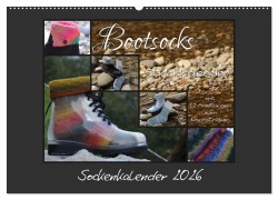 Sockenkalender Bootsocks 2026 (Wandkalender 2026 DIN A2 quer), CALVENDO Monatskalender - Myohrengarn. Ch und Viola Borer