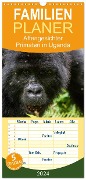 Familienplaner 2024 - Affengesichter - Primaten in Uganda mit 5 Spalten (Wandkalender, 21 x 45 cm) CALVENDO - Helmut Gulbins