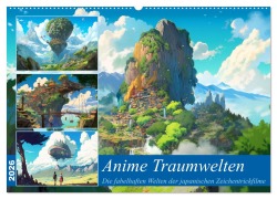 Cover-Bild zum Titel 'Anime Traumwelten (Wandkalender 2026 DIN A2 quer), CALVENDO Monatskalender' von 'Kerstin Waurick'