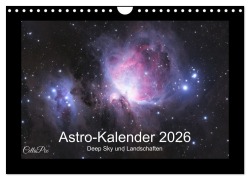 Cover-Bild zum Titel 'Astro-Kalender - Deep Sky und Landschaften (Wandkalender 2026 DIN A4 quer), CALVENDO Monatskalender' von 'Angelika Kolb-Telieps'
