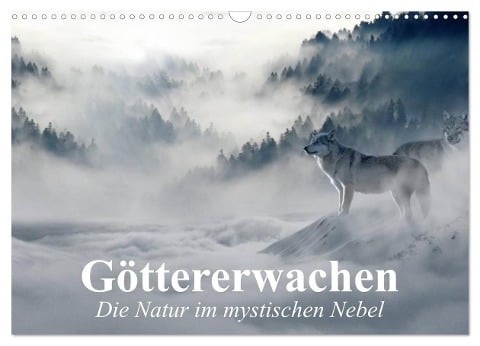 Göttererwachen. Die Natur im mystischen Nebel (Wandkalender 2024 DIN A3 quer), CALVENDO Monatskalender - Elisabeth Stanzer