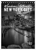 NEW YORK CITY Monochrome Stadtansichten (Tischkalender 2024 DIN A5 hoch), CALVENDO Monatskalender - Melanie Viola