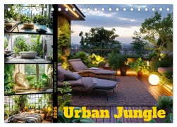 Cover-Bild zum Titel 'Urban Jungle - wohnen mit Pflanzen (Tischkalender 2026 DIN A5 quer), CALVENDO Monatskalender' von 'Susan Michel'