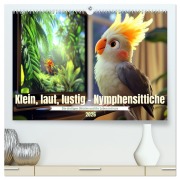 Klein, laut, lustig - Nymphensittiche (hochwertiger Premium Wandkalender 2026 DIN A2 quer), Kunstdruck in Hochglanz - Kerstin Waurick