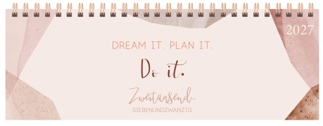 Cover-Bild zum Titel 'Tischkalender quer Plan it 2027' von ''