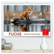 Cover-Bild zum Titel 'Fuchs - schöne Momente (hochwertiger Premium Wandkalender 2026 DIN A2 quer), Kunstdruck in Hochglanz' von 'Peter Roder'