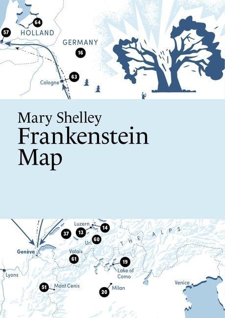 Mary Shelley: Frankenstein Map - 