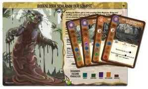 Cover-Bild zum Titel 'Spirit Island: Bodenloser Schlamm der Sümpfe (Mini-Eweiterung)' von ''
