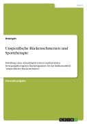 Cover-Bild zum Titel 'Unspezifische Rückenschmerzen und Sporttherapie' von 'Anonymous'