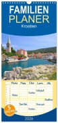 Cover-Bild zum Titel 'Familienplaner 2026 - Kroatien mit 5 Spalten (Wandkalender, 21 x 45 cm) CALVENDO' von 'LianeM LianeM'