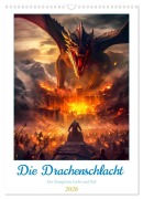 Cover-Bild zum Titel 'Die Drachenschlacht (Wandkalender 2026 DIN A3 hoch), CALVENDO Monatskalender' von 'Steffen Gierok-Latniak'