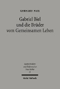 Cover-Bild zum Titel 'Gabriel Biel und die Brüder vom Gemeinsamen Leben' von 'Gerhard Faix'