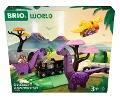 BRIO World - 36094 Dinosaurier Abenteuer-Set | Zugset für Kinder ab 3 Jahren - 