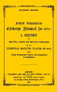 Cover-Bild zum Titel 'Wisden Cricketers' Almanack 1874' von 'Bloomsbury Publishing'
