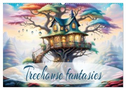 Cover-Bild zum Titel 'Treehouse fantasies (Wall Calendar 2026 DIN A2 landscape), CALVENDO 12 Month Wall Calendar' von 'Dusanka Djeric'