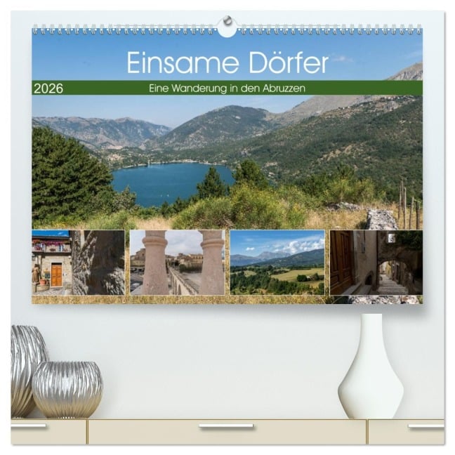 Einsame Dörfer - Eine Wanderung in den Abruzzen (hochwertiger Premium Wandkalender 2026 DIN A2 quer), Kunstdruck in Hochglanz - Marisa Jorda Motzkau