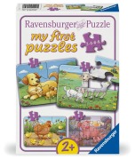 Cover-Bild zum Titel 'Kinderpuzzle 2, 4, 6, 8 Teile - Kleine Bauernhoftiere' von ''