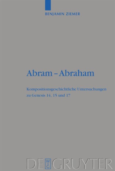 Abram - Abraham - Benjamin Ziemer