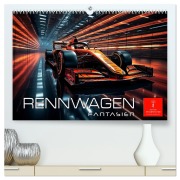 Cover-Bild zum Titel 'Rennwagen Fantasien (hochwertiger Premium Wandkalender 2026 DIN A2 quer), Kunstdruck in Hochglanz' von 'Peter Roder'