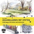 Cover-Bild zum Titel 'Aquarellieren mit Stiften' von 'Jens Hübner'