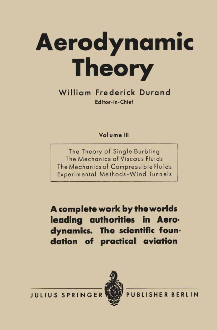 Aerodynamic Theory - William Frederick Durand
