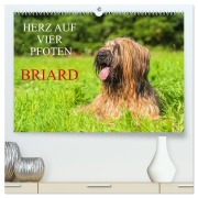Cover-Bild zum Titel 'Herz auf vier Pfoten - Briard (hochwertiger Premium Wandkalender 2026 DIN A2 quer), Kunstdruck in Hochglanz' von 'Sigrid Starick'