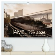 Cover-Bild zum Titel 'Hamburg Architektur und Stadtlandschaft (hochwertiger Premium Wandkalender 2026 DIN A2 quer), Kunstdruck in Hochglanz' von 'Kai-Uwe Klauß'