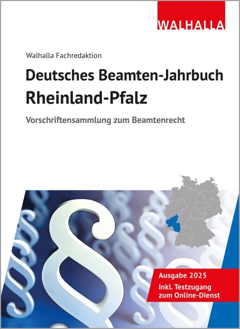 Deutsches Beamten-Jahrbuch Rheinland-Pfalz 2025 - Walhalla Fachredaktion