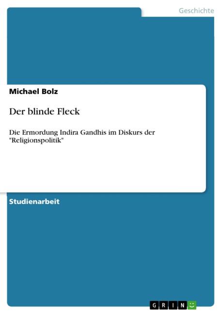Der blinde Fleck - Michael Bolz