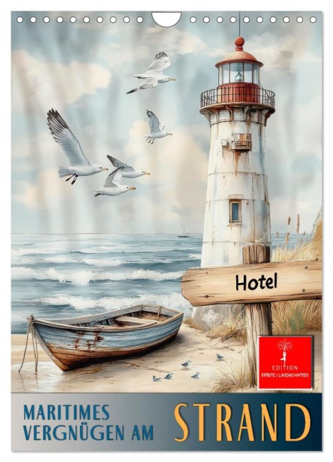 Maritimes Vergnügen am Strand (Wandkalender 2026 DIN A4 hoch), CALVENDO Monatskalender - Peter Roder