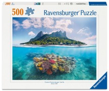 Cover-Bild zum Titel 'Erwachsenenpuzzle 500 Teile - Insel und Korallenwelt' von ''