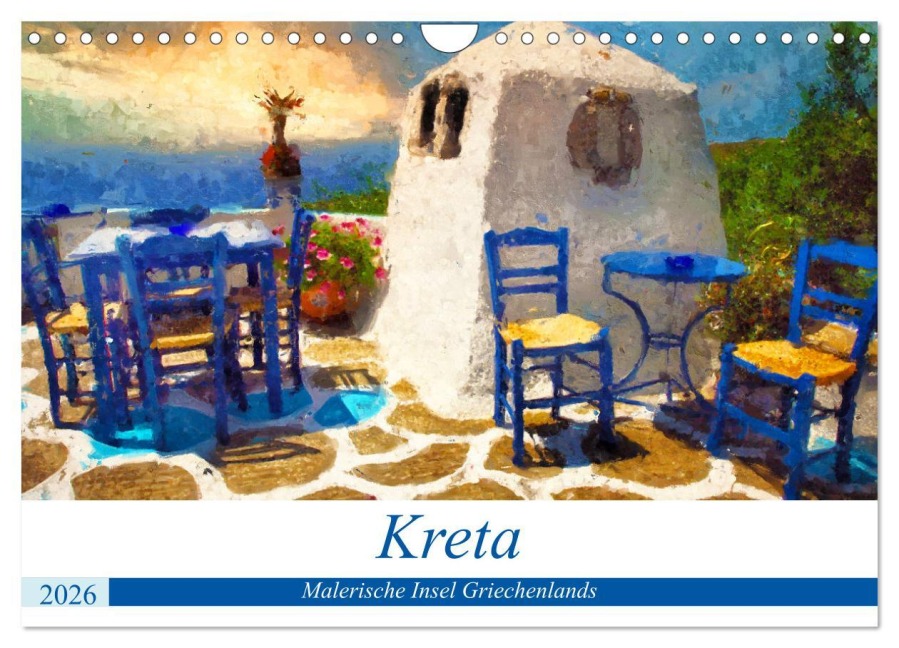Kreta - Malerische Insel Griechenlands (Wandkalender 2026 DIN A4 quer), CALVENDO Monatskalender - Anja Frost
