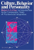 Cover-Bild zum Titel 'Culture, Behavior, and Personality' von 'Robert A Levine'