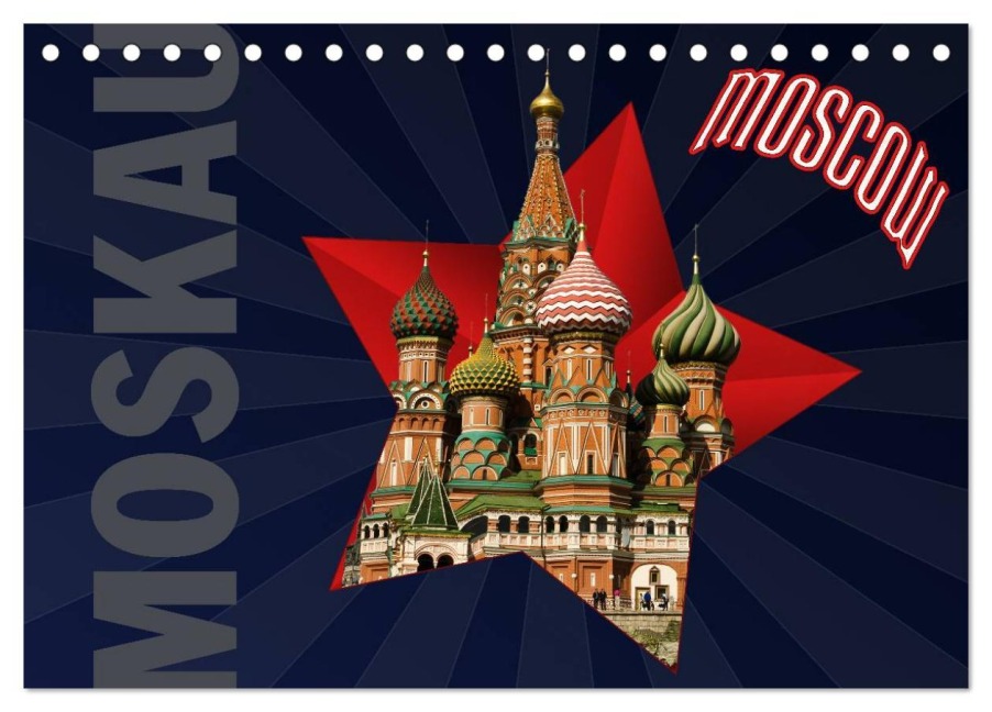 Moskau - Moscow (Tischkalender 2026 DIN A5 quer), CALVENDO Monatskalender - Hermann Koch
