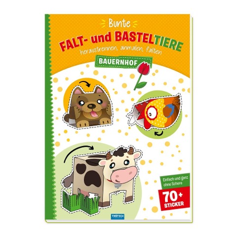 Trötsch Bastelbuch Bunte Falt- und Basteltiere - Bauernhof - 