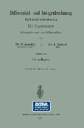 Cover-Bild zum Titel 'Differential- und Integralrechnung' von 'Waldemar Koestler, M. Tramer'