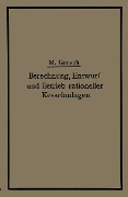 Cover-Bild zum Titel 'Berechnung, Entwurf und Betrieb rationeller Kesselanlagen' von 'Max Gensch'