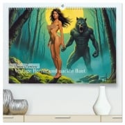Cover-Bild zum Titel 'Spicy Fantasy - Vintage Horror und nackte Haut (hochwertiger Premium Wandkalender 2026 DIN A2 quer), Kunstdruck in Hochglanz' von 'Sell Pixs:Sell'