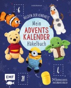 Cover-Bild zum Titel 'Mein Adventskalender-Häkelbuch: Helden der Kindheit' von 'Linda Urbanneck'