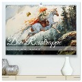 Die Rosstrappe - Sage vom Felsen im Harz bei Thale im Bodetal (hochwertiger Premium Wandkalender 2025 DIN A2 quer), Kunstdruck in Hochglanz - Anja Frost