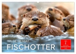 Cover-Bild zum Titel 'Wilde Heimat - Fischotter (Wandkalender 2026 DIN A2 quer), CALVENDO Monatskalender' von 'Peter Roder'