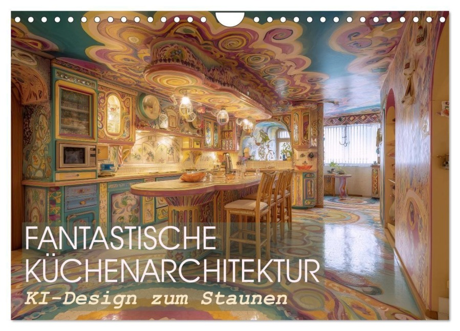 Fantastische Küchenarchitektur. KI-Design zum Staunen (Wandkalender 2027 DIN A4 quer), CALVENDO Monatskalender - Hanna Wagner