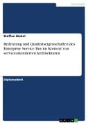 Cover-Bild zum Titel 'Bedeutung und Qualitätseigenschaften des Enterprise Service Bus im Kontext von serviceorientierten Architekturen' von 'Steffen Hiekel'