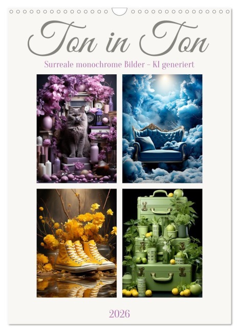 Ton in Ton (Wandkalender 2026 DIN A3 hoch), CALVENDO Monatskalender - Cathrin Illgen