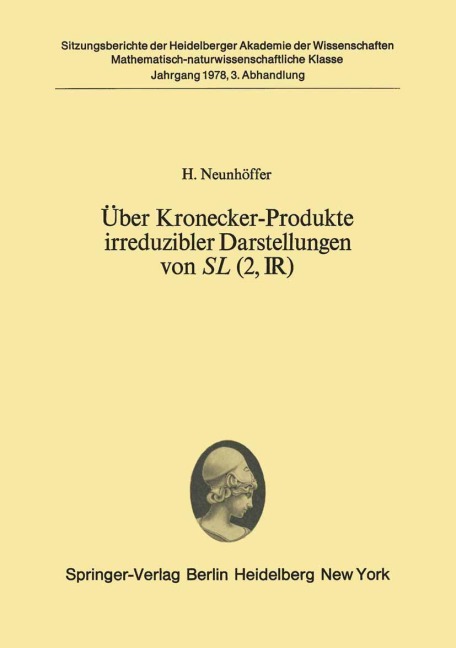 Über Kronecker-Produkte irreduzibler Darstellungen von SL (2, ?) - H. Neunhöffer